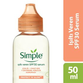 Simple 50 ml Protect and Glow Spf 30 Cilt Serumu