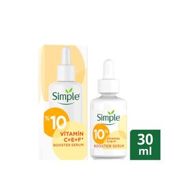 Simple Booster %10 Vitamin C+F+E 30 ml Simple Booster Serum %3 Hyaluronic Acid + B5 30 ml