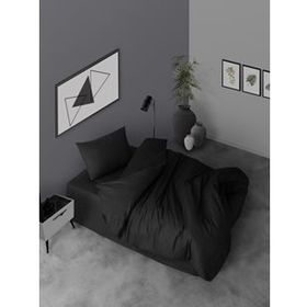 Simple Casa Carina Ranforce Siyah Tek Kişilik Nevresim Takımı