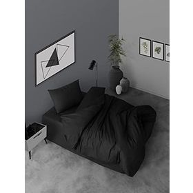 Simple Casa Carina Ranforce Siyah Tek Kişilik Nevresim Takımı