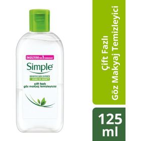 Simple Çift Fazlı 125 ml Göz Makyaj Temizleyicisi