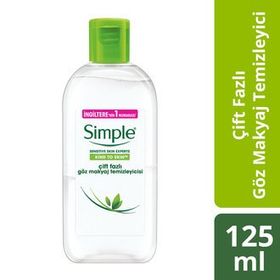 Simple Çift Fazlı 125 ml Göz Makyaj Temizleyicisi