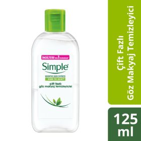 Simple Çift Fazlı 125 ml Göz Makyaj Temizleyicisi