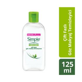 Simple Çift Fazlı 125 ml Göz Makyaj Temizleyicisi