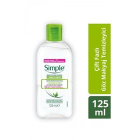 Simple Çift Fazlı 125 ml Göz Makyaj Temizleyicisi