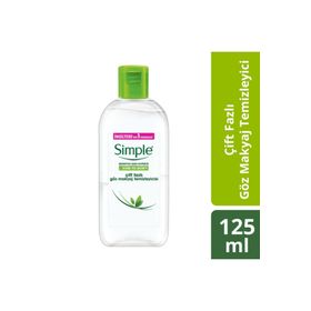 Simple Çift Fazlı 125 ml Göz Makyaj Temizleyicisi