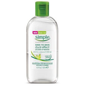 Simple Çift Fazlı 125 ml Göz Makyaj Temizleyicisi
