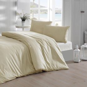 Simple Cotton Collection Ranforce Yeşil Battal Ebat Nevresim Takımı