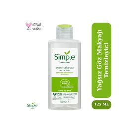 Simple Kind To Skin 125 ml Hasas Göz Makyaj Temizleyici