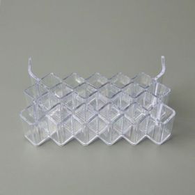Simple Living 22x8x14 cm Şeffaf 22 Bölmeli Rujluk Organizer