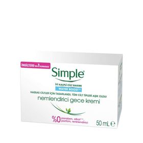 Simple Water Boost 50 ml Gece Kremi