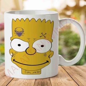Simpson Bart Portre Baskılı Kupa Bardak
