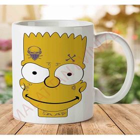 Simpson Bart Portre Baskılı Kupa Bardak