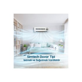 Simtech KM-2514 Duvar Tipi Seramik Isıtıcı Vantilatör