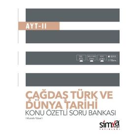 Simya Yayınları 12. Sınıf Çağdaş Türk ve Dünya Tarihi Ayt 2 Konu Özetli Soru Bankası