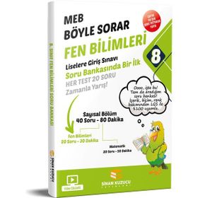 Sinan Kuzucu Yayınları 8.Sınıf MEB Böyle Sorar Fen Bilimleri Soru Bankası 2022