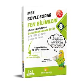 Sinan Kuzucu Yayınları 8.Sınıf MEB Böyle Sorar Fen Bilimleri Soru Bankası 2022