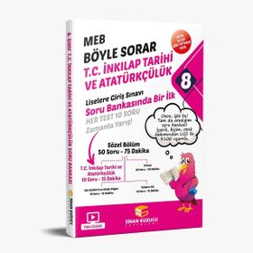 Sinan Kuzucu Yayınları 8.Sınıf MEB Böyle Sorar İnkilap Tarihi Soru Bankası 2022