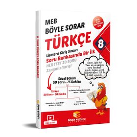 Sinan Kuzucu Yayınları 8.Sınıf MEB Böyle Sorar Türkçe Soru Bankası 2022