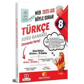 Sinan Kuzucu Yayınları 8.Sınıf MEB Böyle Sorar Türkçe Soru Bankası 2022