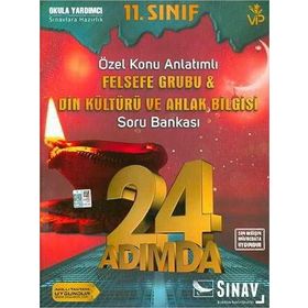 Sınav 11.Sınıf 24 Adımda Felsefe Grubu Din Kültürü ve Ahlak Bilgisi Soru Bankası