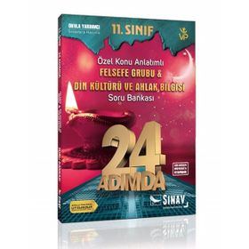 Sınav 11.Sınıf 24 Adımda Felsefe Grubu Din Kültürü ve Ahlak Bilgisi Soru Bankası