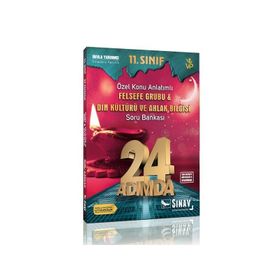 Sınav 11.Sınıf 24 Adımda Felsefe Grubu Din Kültürü ve Ahlak Bilgisi Soru Bankası