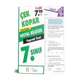 Sınav 5. Sınıf Sosyal Bilgiler Çek Kopar Yaprak Test - kollektif