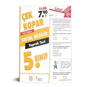 Sınav 5. Sınıf Sosyal Bilgiler Çek Kopar Yaprak Test - kollektif