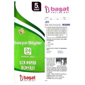 Sınav 5. Sınıf Sosyal Bilgiler Çek Kopar Yaprak Test - kollektif
