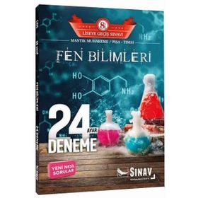 Sınav 8. Sınıf LGS Fen Bilimleri 24 Ayar Deneme Sınav Dergisi Yayınları