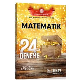 Sınav 8. Sınıf LGS Matematik 24 Deneme Sınav Dergisi Yayınları