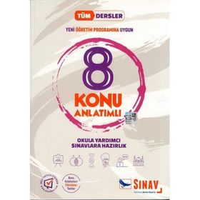 Sınav 8. Sınıf Tüm Dersler Konu Anlatımlı Sınav Dergisi Yayınları