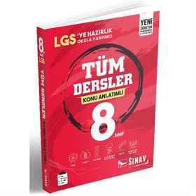 Sınav 8. Sınıf Tüm Dersler Konu Anlatımlı Sınav Dergisi Yayınları