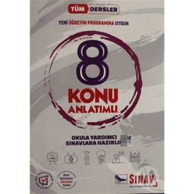 Sınav 8. Sınıf Tüm Dersler Konu Anlatımlı Sınav Dergisi Yayınları