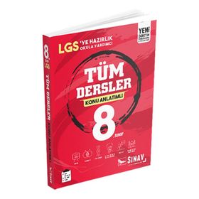 Sınav 8. Sınıf Tüm Dersler Konu Anlatımlı Sınav Dergisi Yayınları