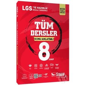 Sınav 8. Sınıf Tüm Dersler Konu Anlatımlı Sınav Dergisi Yayınları
