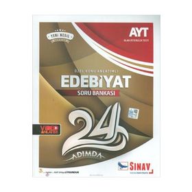 Sınav AYT Edebiyat 24 Adımda Özel Konu Anlatımlı Soru Bankası Sınav Dergisi Yayınları