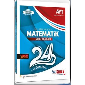 Sınav AYT Matematik 24 Adımda Özel Konu Anlatımlı Soru Bankası