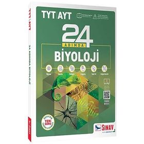 Sınav Dergisi Yayınları Sınav Yayınları TYT AYT Biyoloji 24 Adımda Konu Anlatımlı Soru Bankası