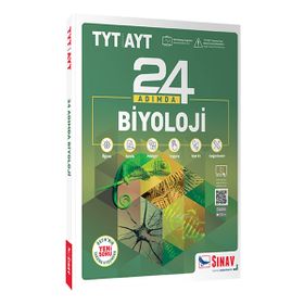 Sınav Dergisi Yayınları Sınav Yayınları TYT AYT Biyoloji 24 Adımda Konu Anlatımlı Soru Bankası