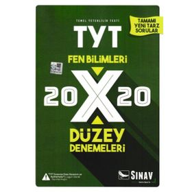 Sınav TYT Fen Bilimleri 20x20 Düzey Denemeleri Sınav Yayınları