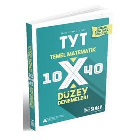 Sınav TYT Matematik 10x40 Düzey Denemeleri Sınav Dergisi Yayınları