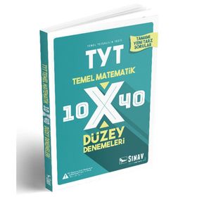 Sınav TYT Matematik 10x40 Düzey Denemeleri Sınav Dergisi Yayınları