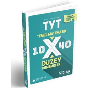 Sınav TYT Matematik 10x40 Düzey Denemeleri Sınav Dergisi Yayınları