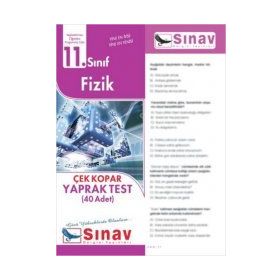 Sınav Yayınları 11. Sınıf Fizik Yaprak Test