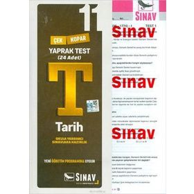 Sınav Yayınları 11. Sınıf Tarih Yaprak Test