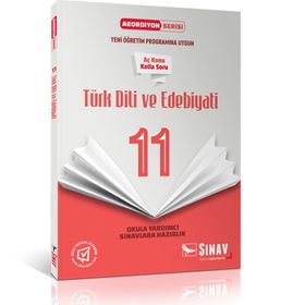 Sınav Yayınları 11. Sınıf Türk Dili ve Edebiyatı Aç Konu Katla Soru Akordiyon Serisi