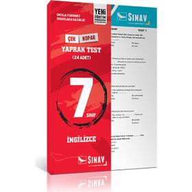 Sınav Yayınları 7. Sınıf İngilizce Yaprak Test