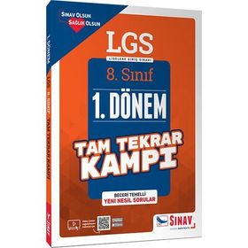 Sınav Yayınları 8. Sınıf LGS 1. Dönem Tam Tekrar Kampı